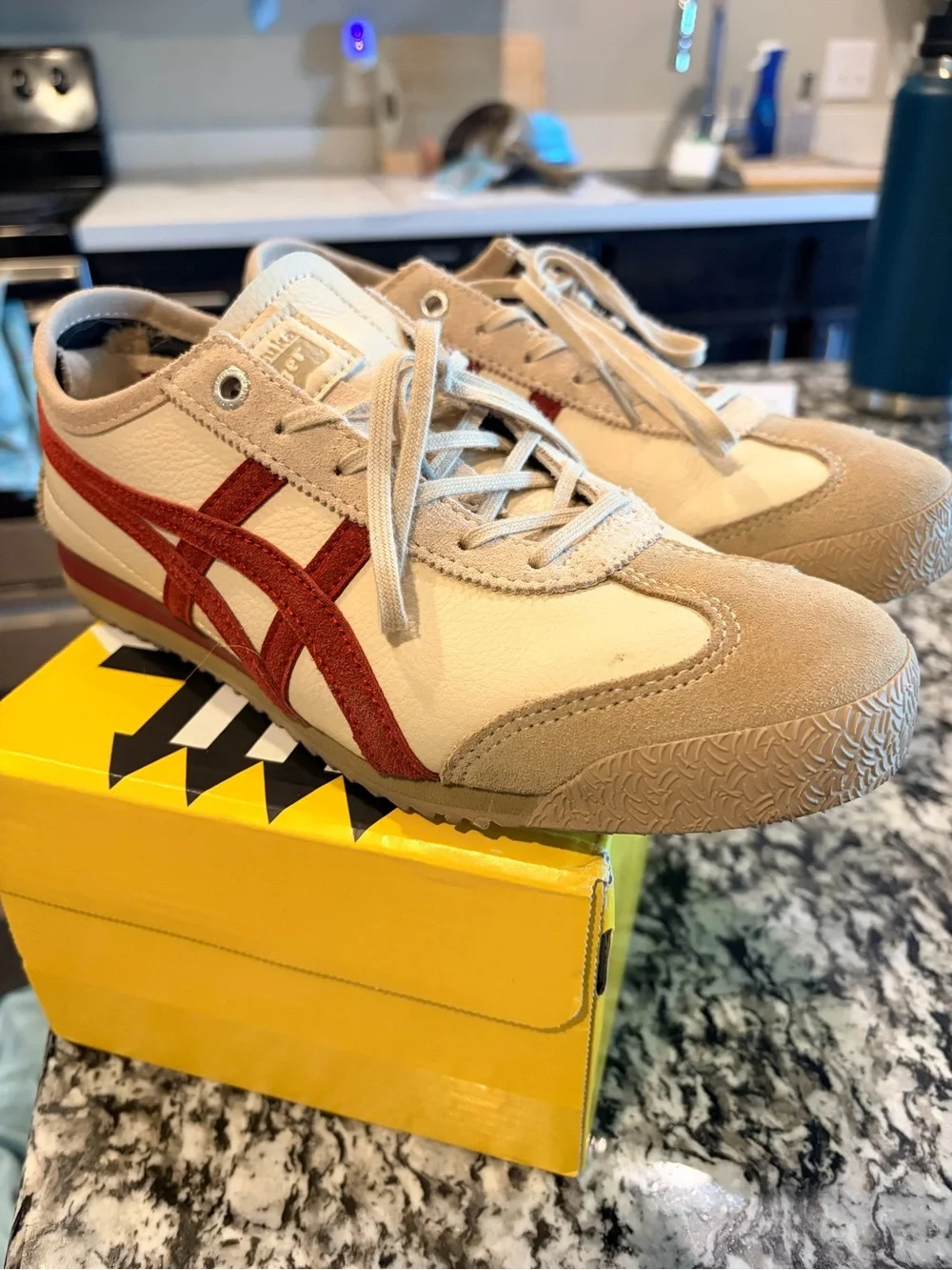Onitsuka Tiger by Asics Men's Sneakers - Cream, Tan & Red